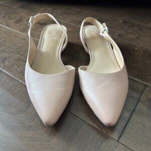 Naturalizer Banks Slingback Flats Opal Pink Leather 6.5